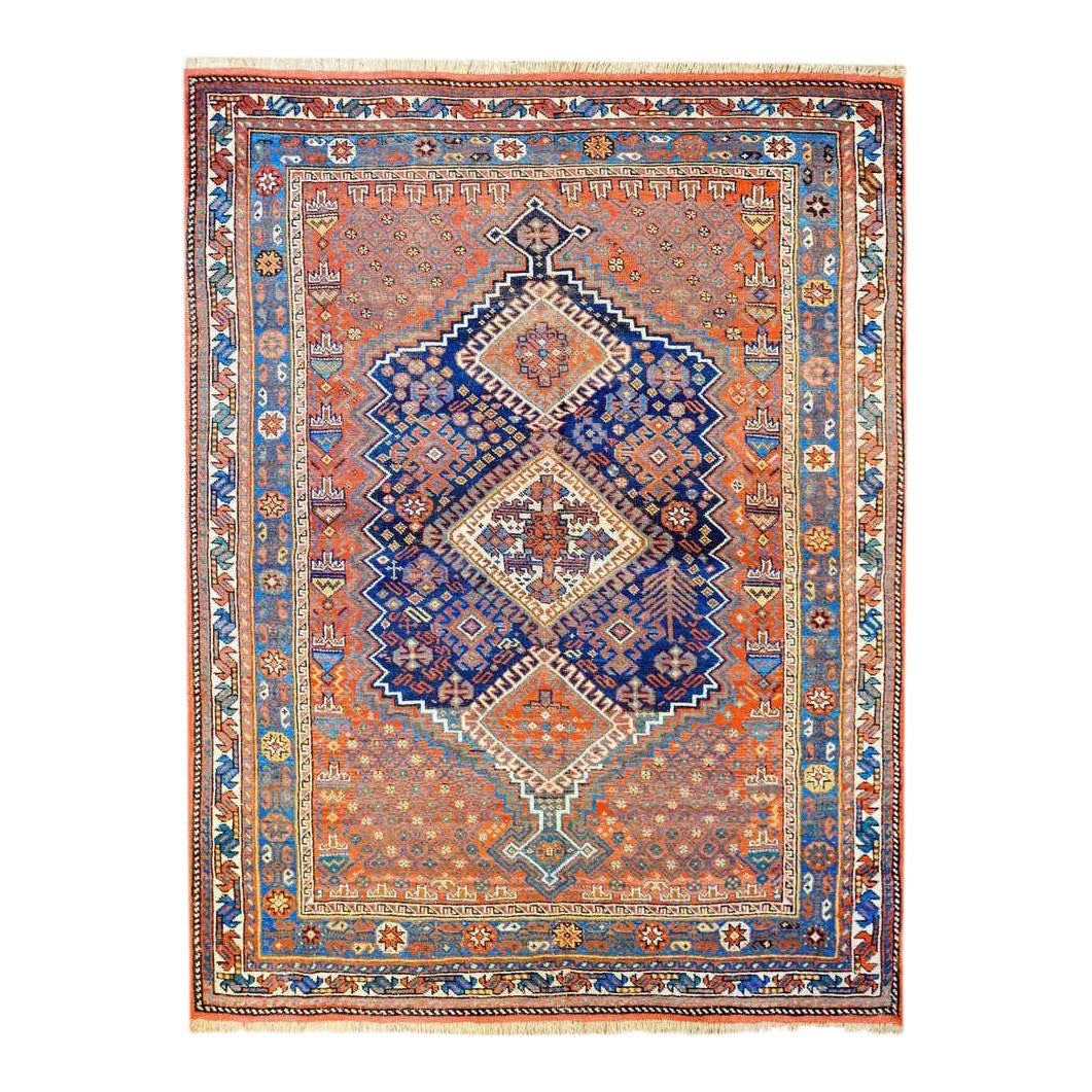 Early 20th Century Ghashghaei Rug Chairish