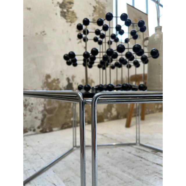 Glass and Hexagonal Chrome Coffee Table For Sale - Image 17 of 18