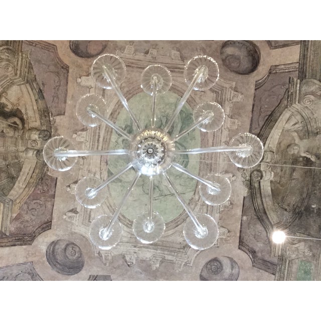 Murano Glass 12-Light Chandelier, 1930s, in Flawless conditions. Designed 1920 to 1949 Up to 250V (Europe/UK Standard).The...