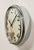 Mid-Century Modern Vintage Industrial Silver Wall Clock from TN, 1960s For Sale - Image 3 of 18