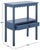 Contemporary Heaven Scalloped Low Drawer Accent Table in Blue For Sale - Image 3 of 10
