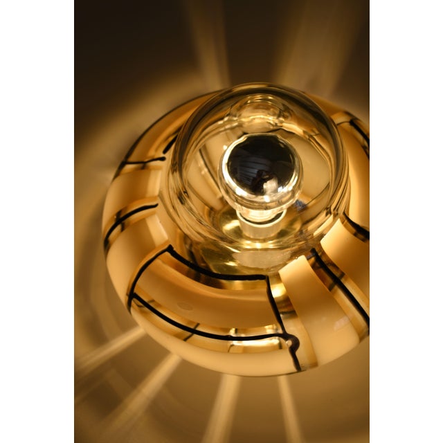 Glass Tessere Ambra Murano Glass Table Lamps by Barovier & Toso, 1950s, Set of 2 For Sale - Image 7 of 9