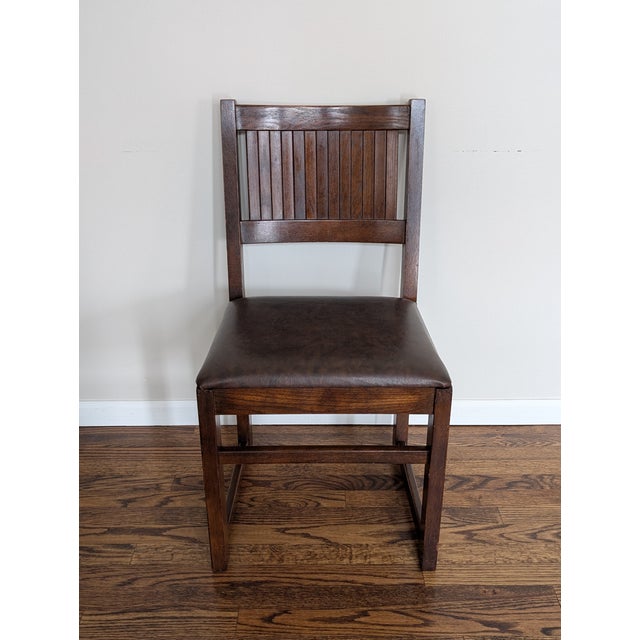 1980s 1980s Dixie Furniture Company Campaigner Desk Chair For Sale - Image 5 of 10