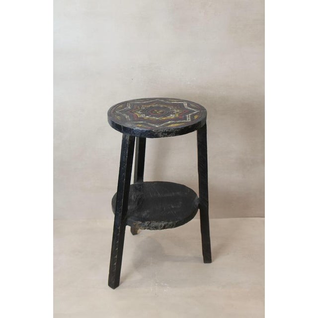 Vintage Ethiopian Two-Tiered Coffee Table For Sale - Image 5 of 5