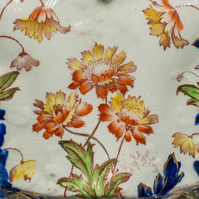 Blue 1890's Antique Decorative Cheese Keeper For Sale - Image 8 of 12