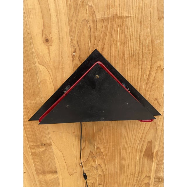 Mid 20th Century Postmodern Sculpture Torchiere Wall Sconce Rudi Stern “Let There Be Neon” Style - Pair For Sale - Image 5 of 7