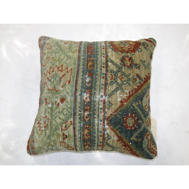 Early 20th Century Persian Malayer Rug Pillow For Sale - Image 5 of 5