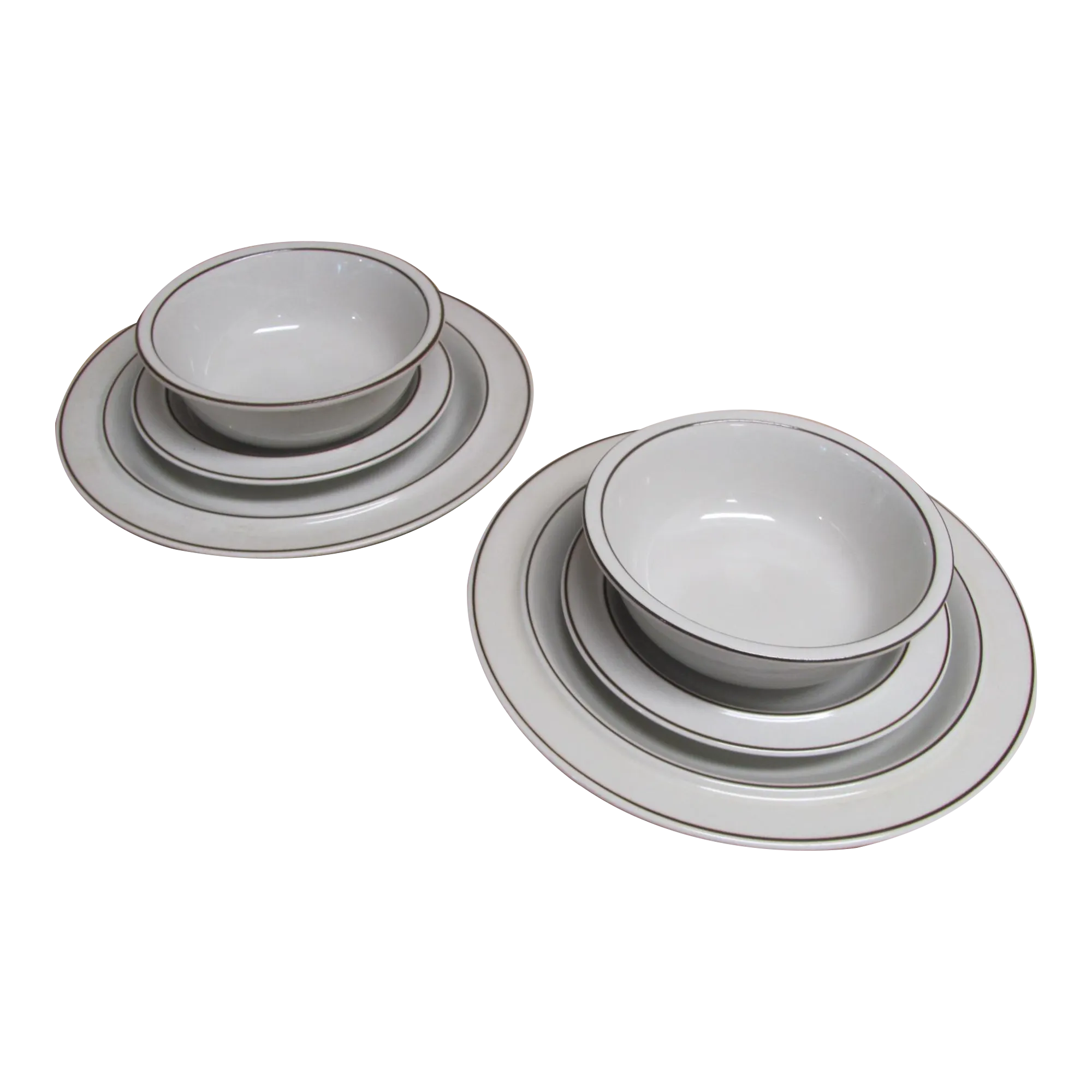 Mid-Century Arabia Finland Fennica Place Settings 2 Dinner Plates