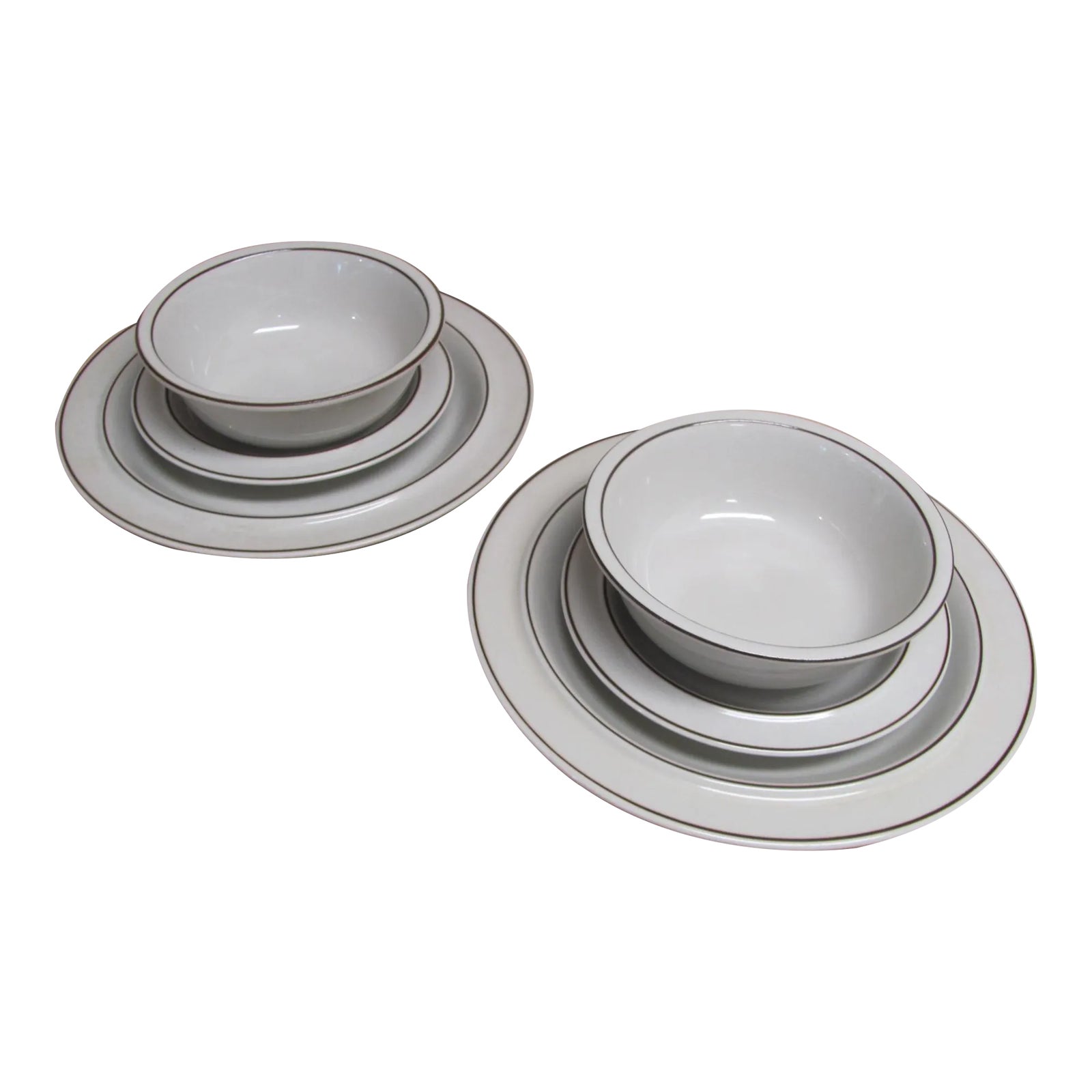 Mid-Century Arabia Finland Fennica Place Settings 2 Dinner Plates