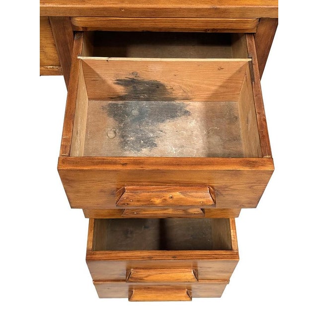 Wood Vintage American Roll-Top Desk in Oak, 1920s For Sale - Image 7 of 12