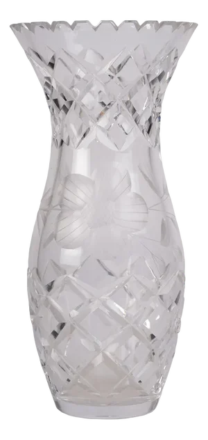 Mid-Century Danish Crystal Vase, 1960s