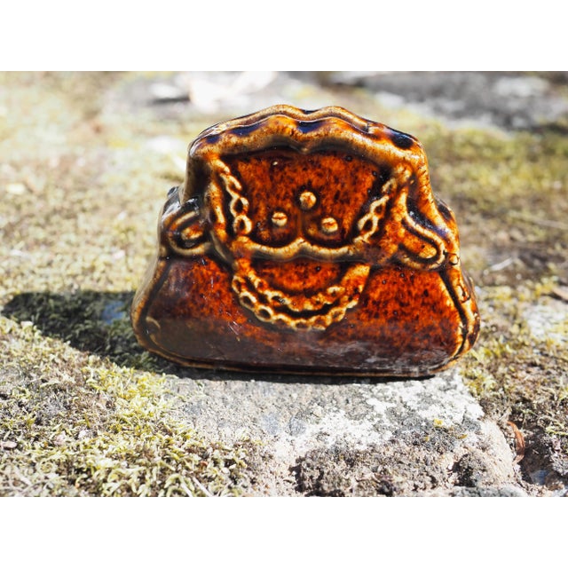 Farmhouse 1900 French Ceramic Handbag Shaped Moneybox "Piggy" Bank For Sale - Image 3 of 11