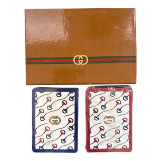 Vintage Gucci Two Decks Playing Cards For Sale