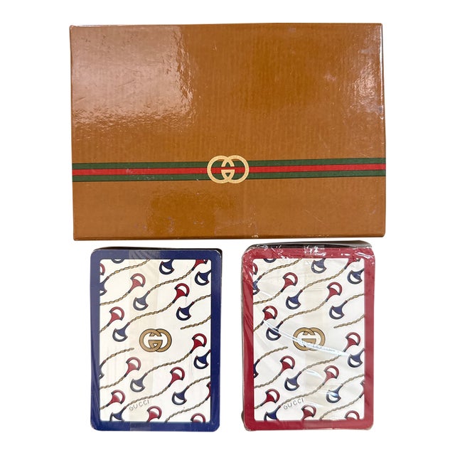 Vintage Gucci Two Decks Playing Cards For Sale
