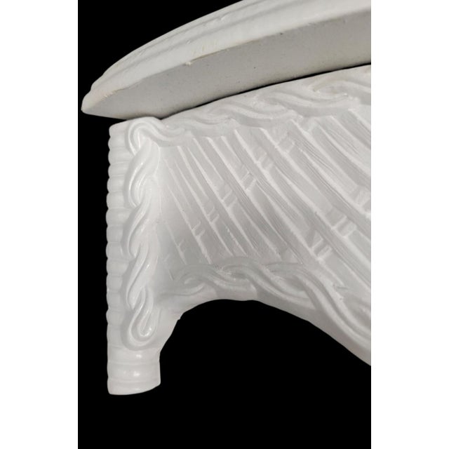 A wonderful pair of white basket weave large wall shelves. The shelves are made of hard plastic and are nice and big. They...