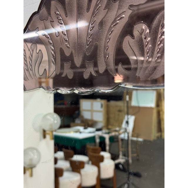 1940s Wall Mirror by Pietro Chiesa for Fontana Arte, Italy, 1940s For Sale - Image 5 of 8