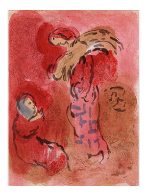 Marc Chagall, Ruth glaneuse (Ruth Gleaning), 1960, Original Lithograph