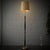 An elegant Swedish mid-century table lamp produced by Upsala Armaturfabrik in the 1960s. It features a sculptural pillar...