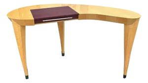 1990s Dakota Jackson "Arabesque" Sculpted Sycamore Wood Writing Desk