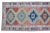 Hand-Knotted Kurdish Runner Rug . Tribal Colorful Runner Rug - 3′3″ × 11′4″ For Sale - Image 9 of 12