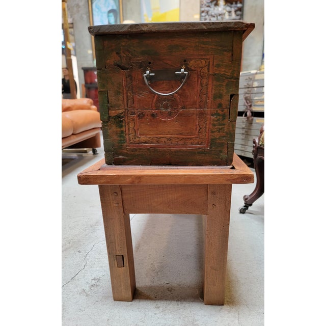 Early 20th Century Two Indonesian Dowry Chests on Stands From Bali (Nightstands or End Tables?) For Sale - Image 17 of 18