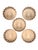 Red Bat Asian Modern Trang Vietnamese Ceramic Soup Bowls With Hand Painted Leaf Vine Details - Set of 5 For Sale - Image 8 of 9
