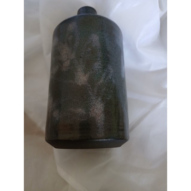 Vintage Japanese Wood Fired Bottle Vase From the Kano Family Studio. For Sale - Image 12 of 12