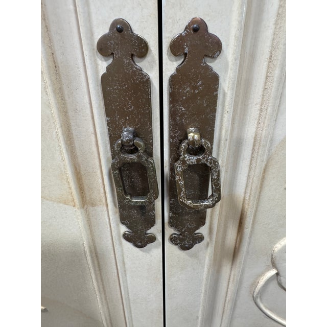 Henredon Goatskin Cabinets - A Pair For Sale In Richmond - Image 6 of 11