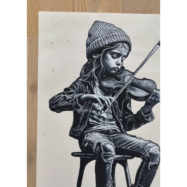 Jef Aerosol, The Violinist, Screenprint For Sale - Image 6 of 7