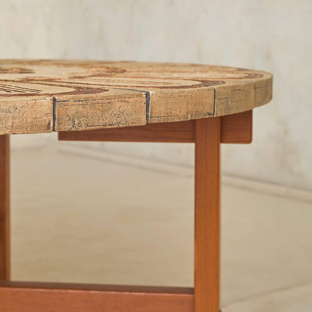 Danish Ceramic Coffee Table by Ox Art for Trioh Møbelfabrik, 1970s For Sale - Image 10 of 11