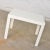 Vintage Modern White Molded Plastic Rectangular Parsons Style Side Table Style Syroco or Kartell For Sale - Image 6 of 13