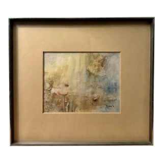 1974 Watercolor “Flows of Tenojoki River 2” by Osvald Timmas For Sale