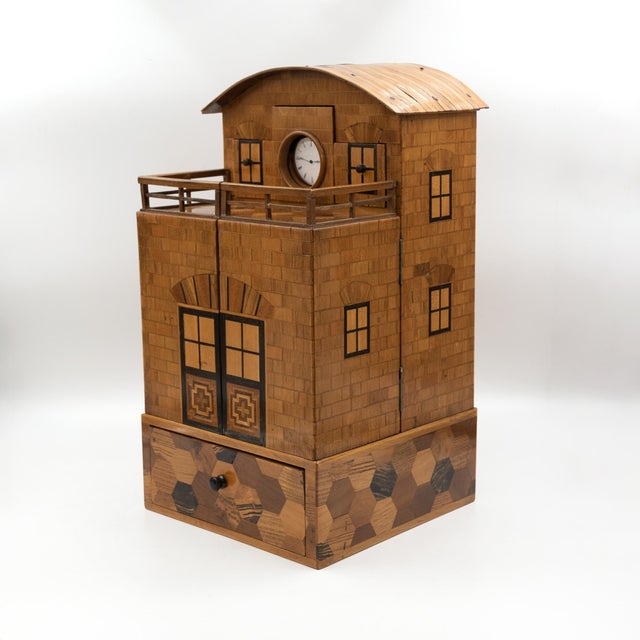 1900 - 1909 Early 20th Century Japanese Wood House/Men’s Dressing Box For Sale - Image 5 of 13