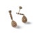 14K white and two-tone gold teardrop dangle earrings featuring numerous brilliant round diamonds totaling 0.5 carats. Each...