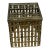 Brass Faux Bamboo Tissue Box Cover For Sale