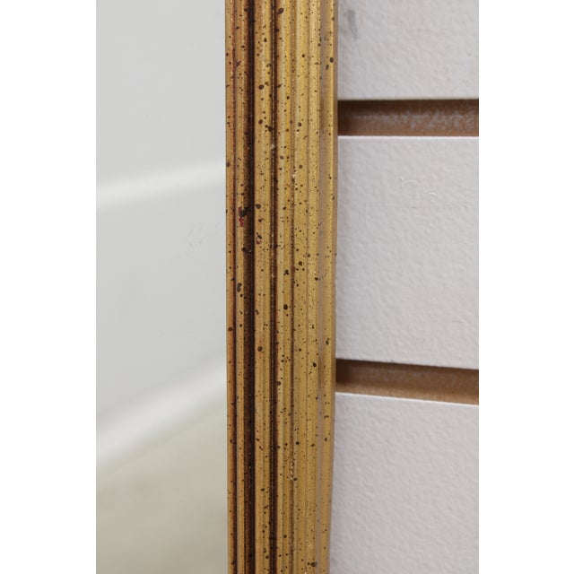 Gold Finish Arched Frame Decorator Mirror For Sale - Image 13 of 17
