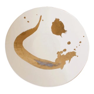 "Kelly Wearstler" 22k Gold Splash Plate For Sale