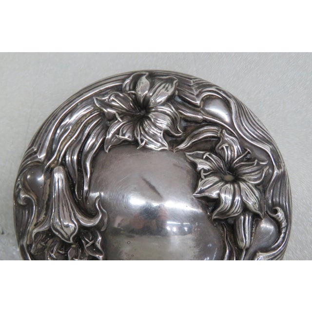 Cut Crystal Glass Dresser Powder Vanity Jar Box 4338b For Sale - Image 11 of 11