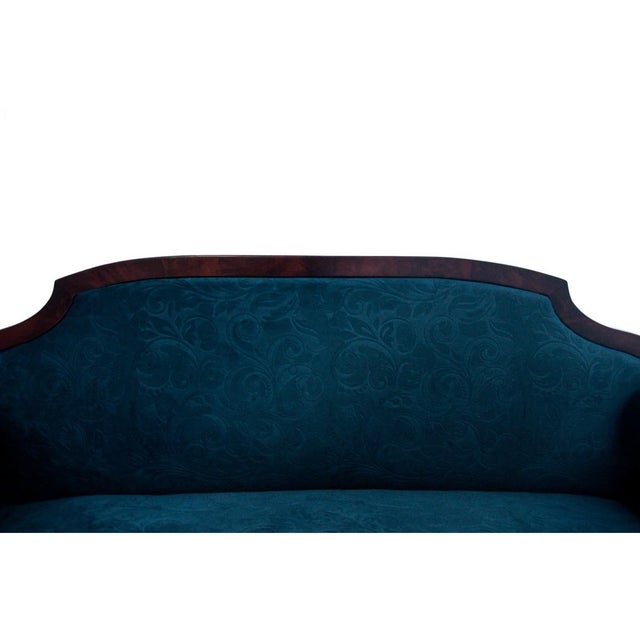 Antique Sofa in Fabric and Walnut, 1870 For Sale - Image 3 of 10