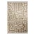 Theseus Hand-Tufted Maze Rug, Wheat Tan, 4x6 For Sale
