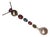 Mid 20th Century 18k White Gold Diamond Gemstone Tahitian Pearl Pendant Necklace For Sale