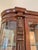 Vintage Hand Carved Display Cabinet Curio With Claw Feet For Sale - Image 9 of 11