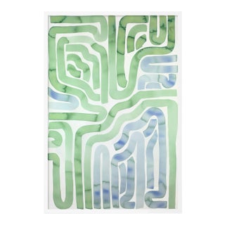 Tide Pool by Kate Roebuck in White Framed Paper, XS Art Print For Sale