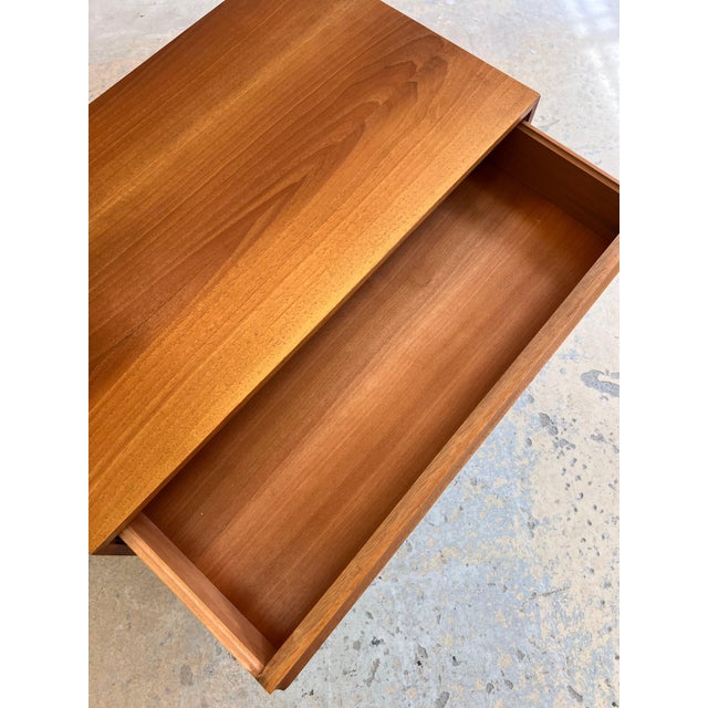 Chest of Drawers in Walnut with New Chrome Feet For Sale - Image 9 of 11
