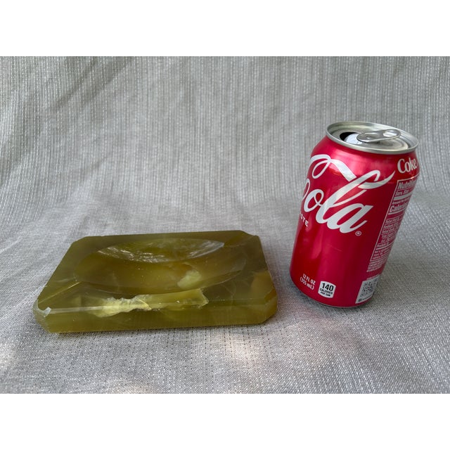 Mid Century Green Marble Catchall Ashtray For Sale - Image 11 of 16