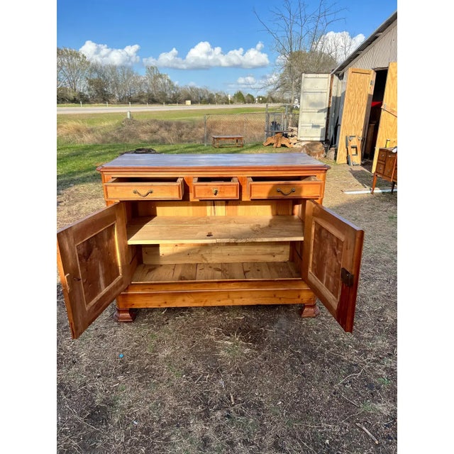 19th Century French Louis Philippe Solid Walnut sideboard made of solid walnut the wood has been finished with a lustrous...