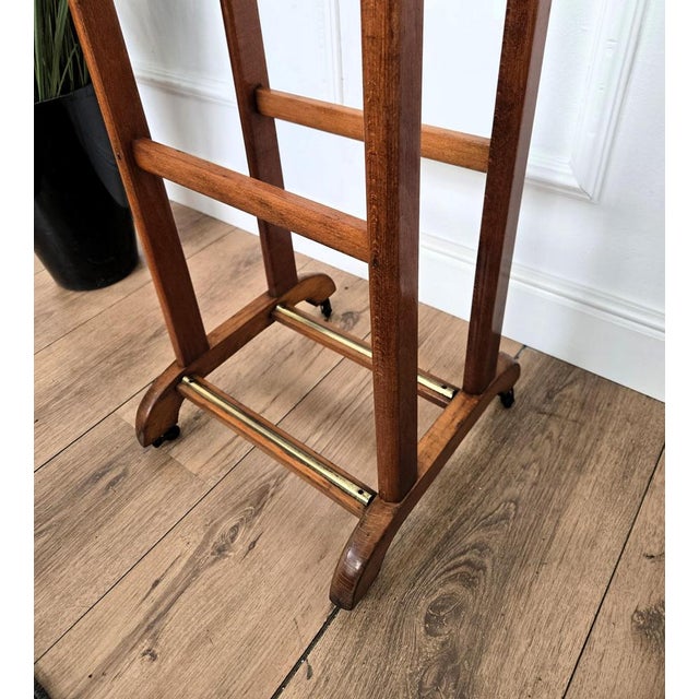 Vintage Italian Wooden Valet Stand, 1970s For Sale - Image 6 of 10