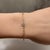 Early 21st Century Diamond Heart Link Bracelet 10kt Yellow Gold 0.06ctw 7in New For Sale - Image 5 of 6