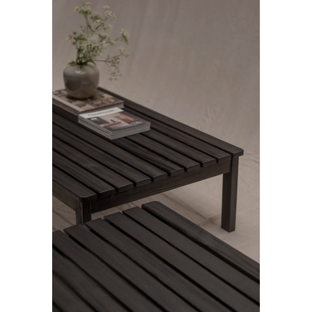 Contemporary Mid-Century Dutch Lattenbank Coffee Tables, 1960s, Set of 2 For Sale - Image 3 of 12