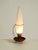 Large Mid-Century Modern Table Lamp in Brass and Teak with Frosted Glass Shade, 1950s For Sale - Image 9 of 18